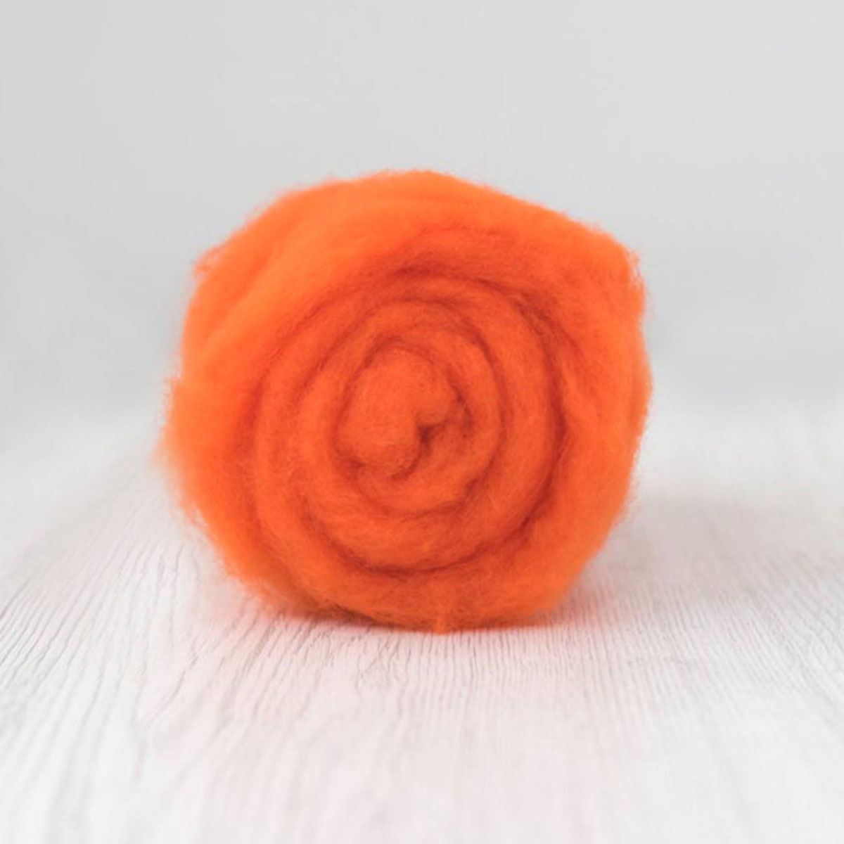 Lana Cardada Merino Extrafina 19 Micras - Naranja