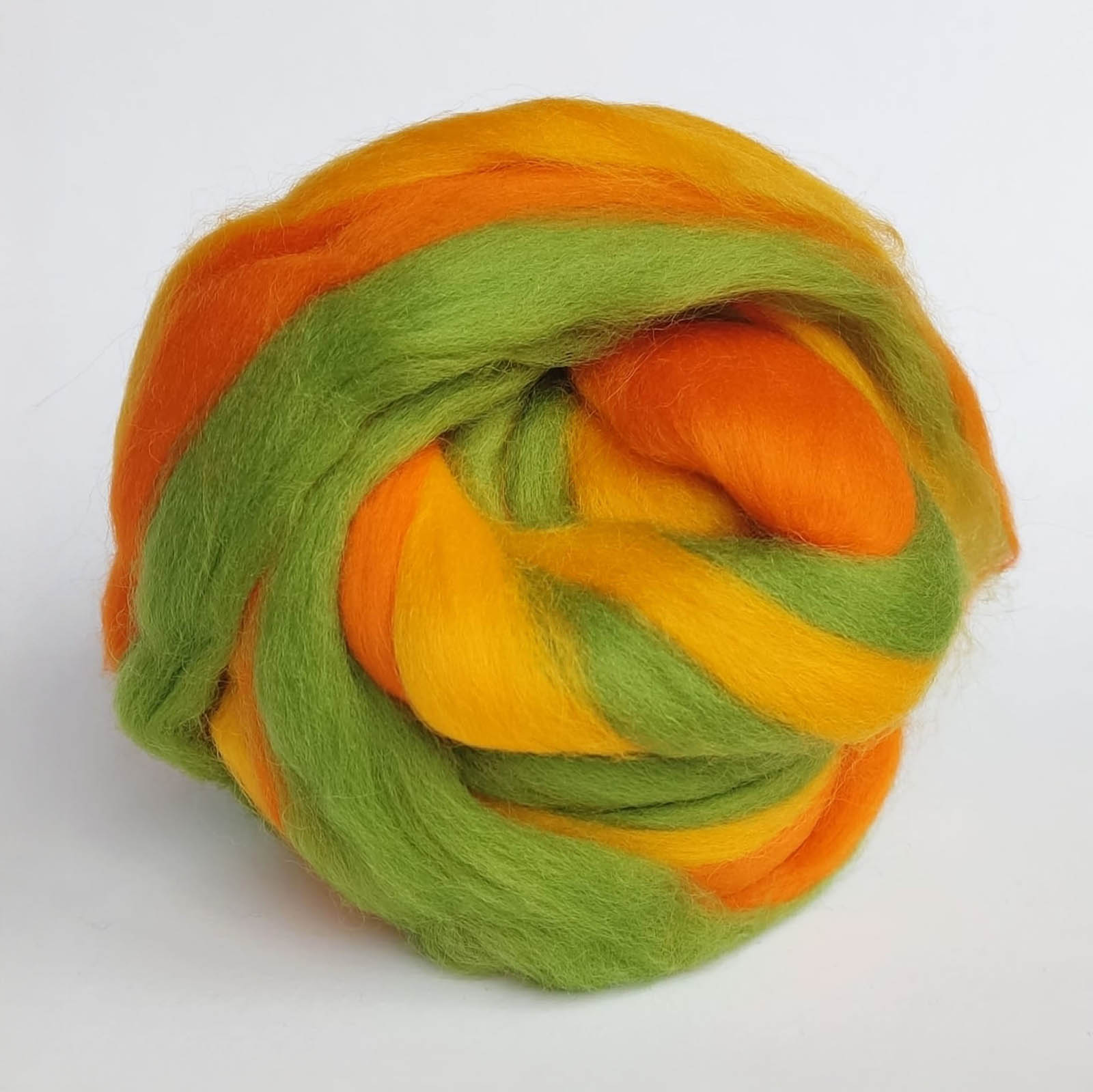 Lana Peinada Fantasía 21 Micras - Reflejos Naranjas y Verdes